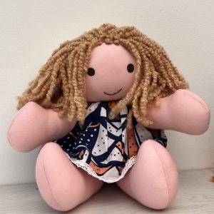 Poupée en Tissu Kymia | Doudou Artisanal Fait Main
